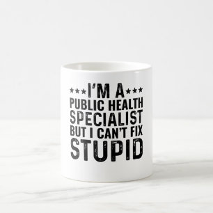 Caneca De Café Sou Especialista em Saúde Pública, mas não consigo