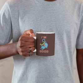 Caneca De Café Sou felino, bom gato azul-marrom