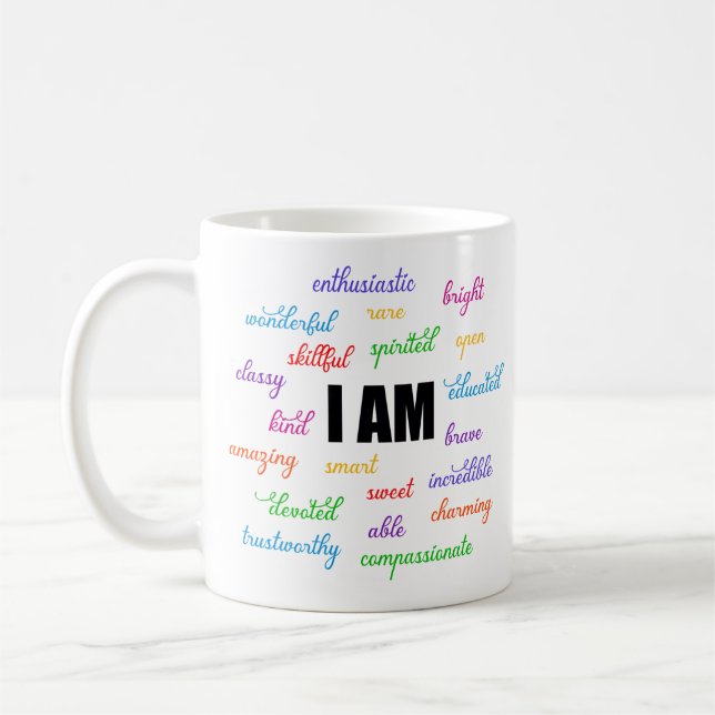 Caneca De Café Sou Inspirador, Positivo, Religioso, Cristão (Esquerda)