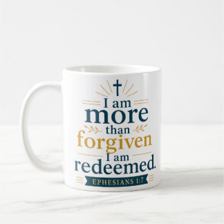 Caneca De Café Sou Mais do que Perdoado, Sou Redimido Citação de 