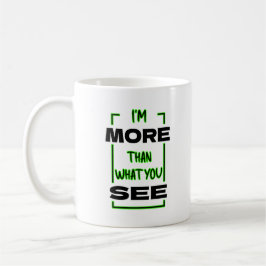 Caneca De Café Sou Mais do Que Você Vê Design de Tipografia Negri