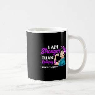 Caneca De Café Sou Mais Forte Do Que O Guerreiro Epilepsia Ciente