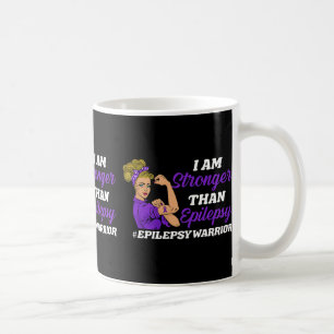 Caneca De Café Sou Mais Forte Do Que O Guerreiro Epilepsia Ciente