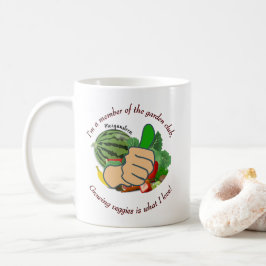 Caneca De Café Sou membro do clube de jardinagem, adoro legumes