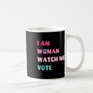Caneca De Café Sou Mulher, Vejam-me Votar