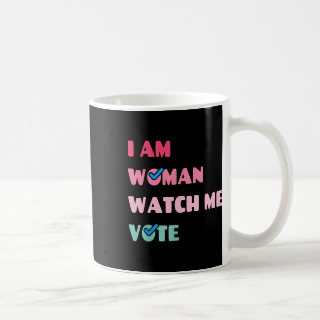 Caneca De Café Sou Mulher, Vejam-me Votar (Direita)