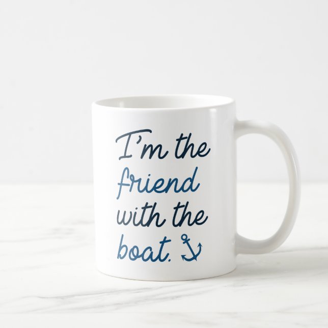 Caneca De Café Sou o amigo do barco (Direita)