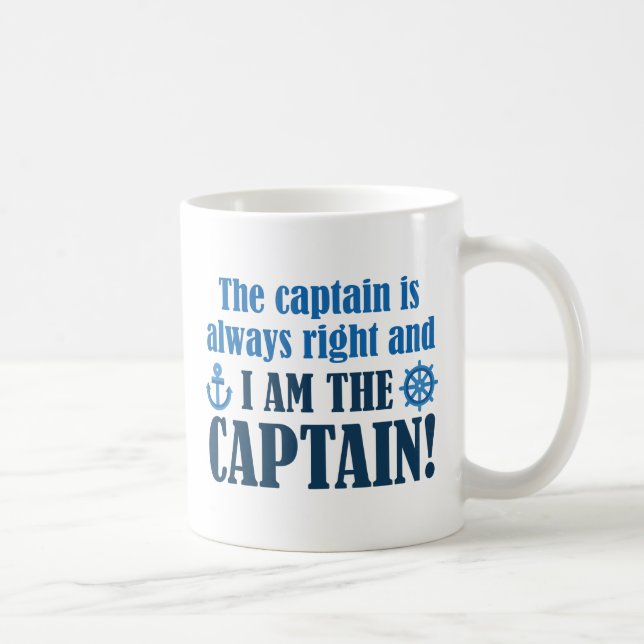 Caneca De Café Sou O Capitão (Direita)