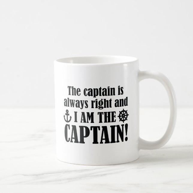 Caneca De Café Sou O Capitão (Direita)