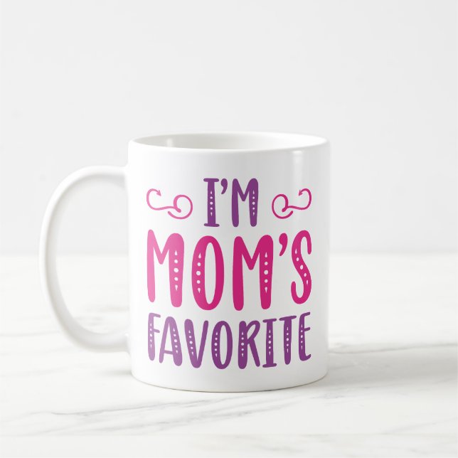 Caneca De Café Sou o favorito da mãe (Esquerda)