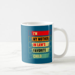 Caneca De Café Sou o Filho Favorito da Minha Sogra, Pai/Mãe Engra