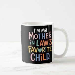 Caneca De Café Sou o Filho Favorito da Minha Sogra, Pai/Mãe Engra