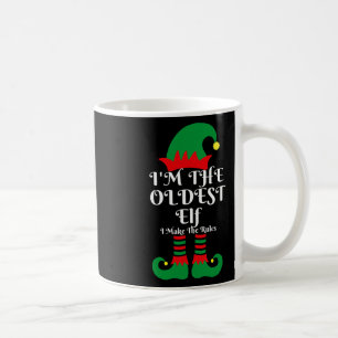 Caneca De Café Sou o mais velho ajudante do Elf Papai Noel a comb