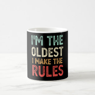 Caneca De Café Sou o mais velho que faço as regras, irmãos engr
