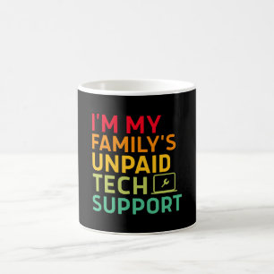 Caneca De Café Sou o Suporte Técnico Não Remunerado da Minha Famí