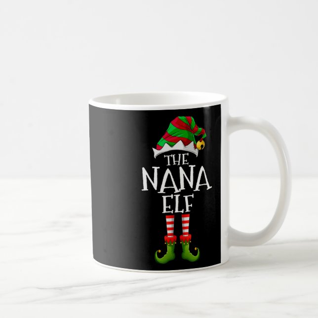 Caneca De Café Sou o traje de Natal combinando da Nana Elf (Direita)