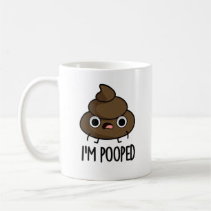 Caneca De Café Sou Pooped Cute Poop Poo Pun