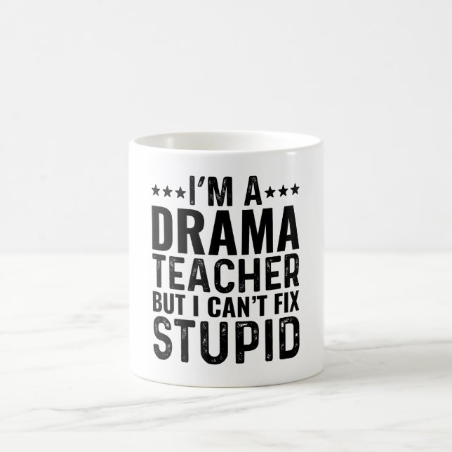 Caneca De Café Sou professor de teatro, mas não consigo consertar (Centro)