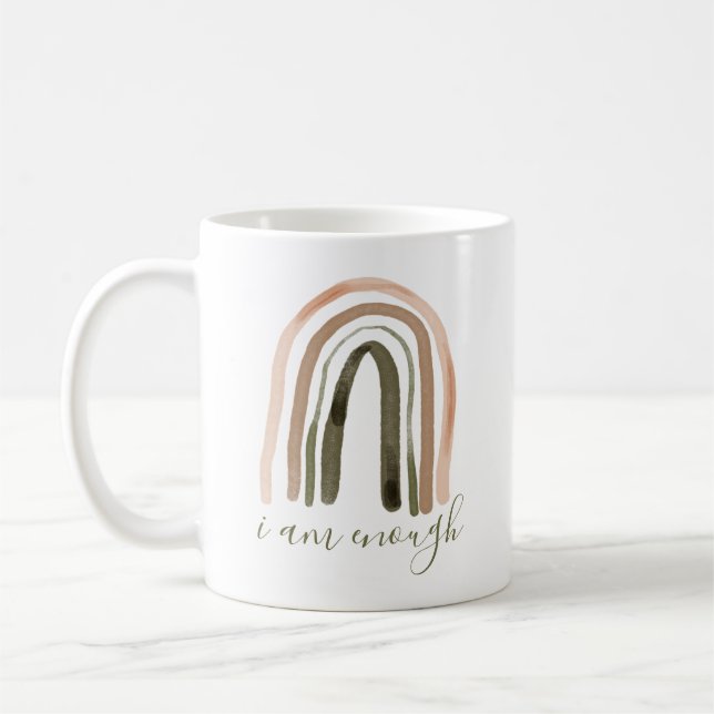 Caneca De Café Sou Suficiente para Inspirar Afirmação (Esquerda)