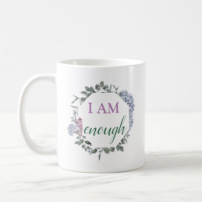 Caneca De Café Sou Suficiente para Inspirar Afirmação (Esquerda)