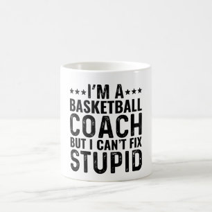 Caneca De Café Sou treinador de basquete, mas não posso consertar