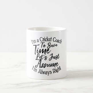 Caneca De Café Sou treinador de críquete para economizar Vamos de