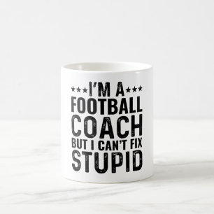 Caneca De Café Sou treinador de futebol, mas não posso consertar