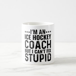 Caneca De Café Sou treinador de Hóquei em Gelo, mas não consigo c