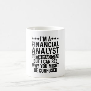 Caneca De Café Sou um analista financeiro, não um mago engraçado