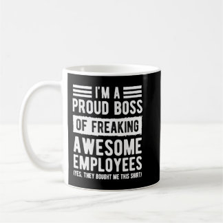 Caneca De Café Sou um Chefe Orgulhoso de Assustar Empregados Incr