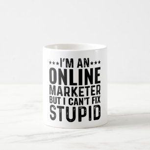 Caneca De Café Sou um Comercializador Online, mas não consigo con