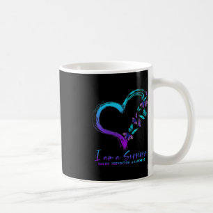 Caneca De Café Sou Um Coração De Sensibilização Para A Prevenção 