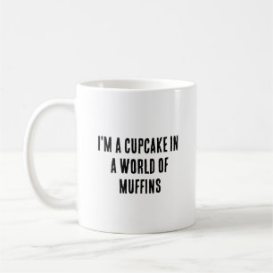 Caneca De Café Sou um cupcake num mundo de muffins