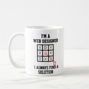 Caneca De Café Sou Um Designer Da Web Que Sempre Encontro Um Grup