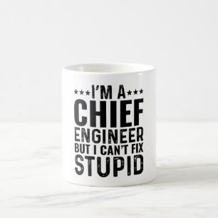 Caneca De Café Sou um Engenheiro-chefe, mas não posso consertar o