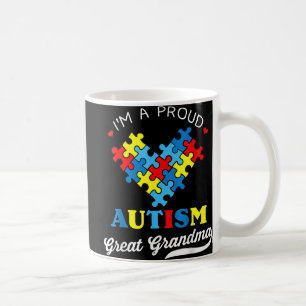 Caneca De Café Sou um Excelente orgulhoso vovó Autismo Autistão A