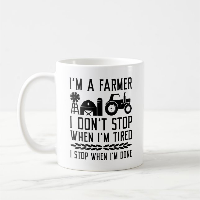Caneca De Café Sou um fazendeiro (Esquerda)