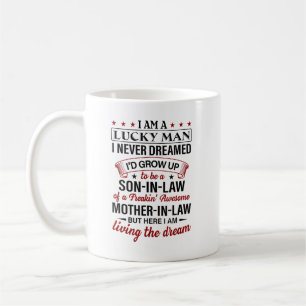 Caneca De Café sou um homem sortudo eu nunca sonhei que cresceria