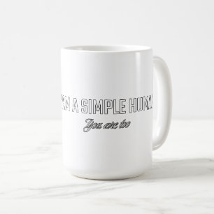 Caneca De Café Sou um humano simples você também é