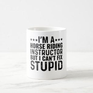 Caneca De Café Sou um Instrutor de Cavalo, mas não consigo conser