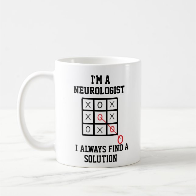 Caneca De Café Sou Um Neurologista Que Sempre Encontro Uma Soluçã (Esquerda)