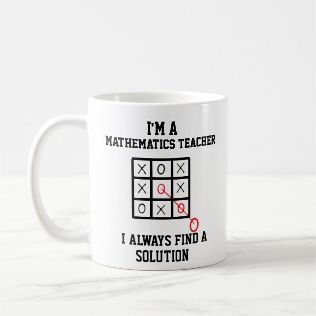 Caneca De Café Sou um professor de matemática, sempre encontro um (Esquerda)