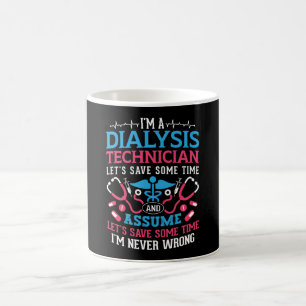 Caneca De Café Sou um técnico de diálise, Nefrologia, Diálise Tec