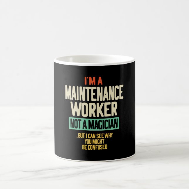 Caneca De Café Sou um Trabalhador de Manutenção, não um Mágico (Centro)