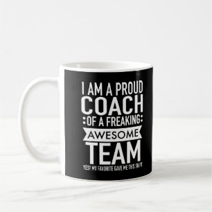 Caneca De Café Sou um Treinador Orgulhoso de uma equipe fantástic
