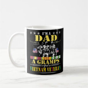 Caneca De Café Sou Um Vovô Pai Vietnã Veterano Vintage Militar