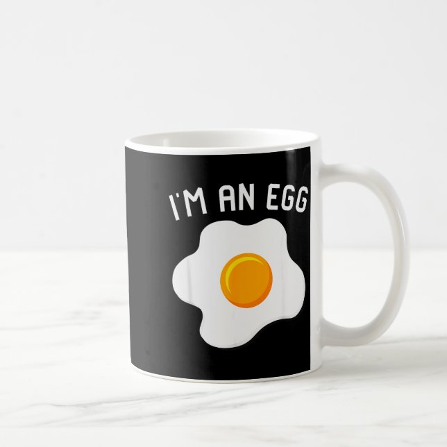 Caneca De Café Sou Uma Fantasia de Ovo Presente Divertido de Hall (Direita)