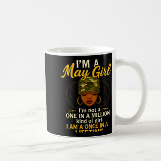 Caneca De Café Sou uma garota de maio não sou uma garota de um em