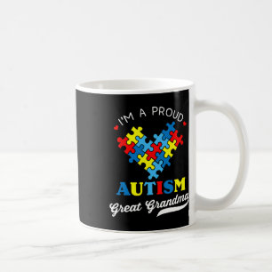 Caneca De Café Sou uma orgulhosa bisavó Conscientização do Autism