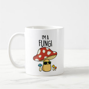 Caneca De Café Sou uma PUn de Cogumelo Engraçado